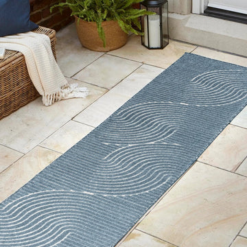 Skagen Minimalist Curve Geometric Area Rug